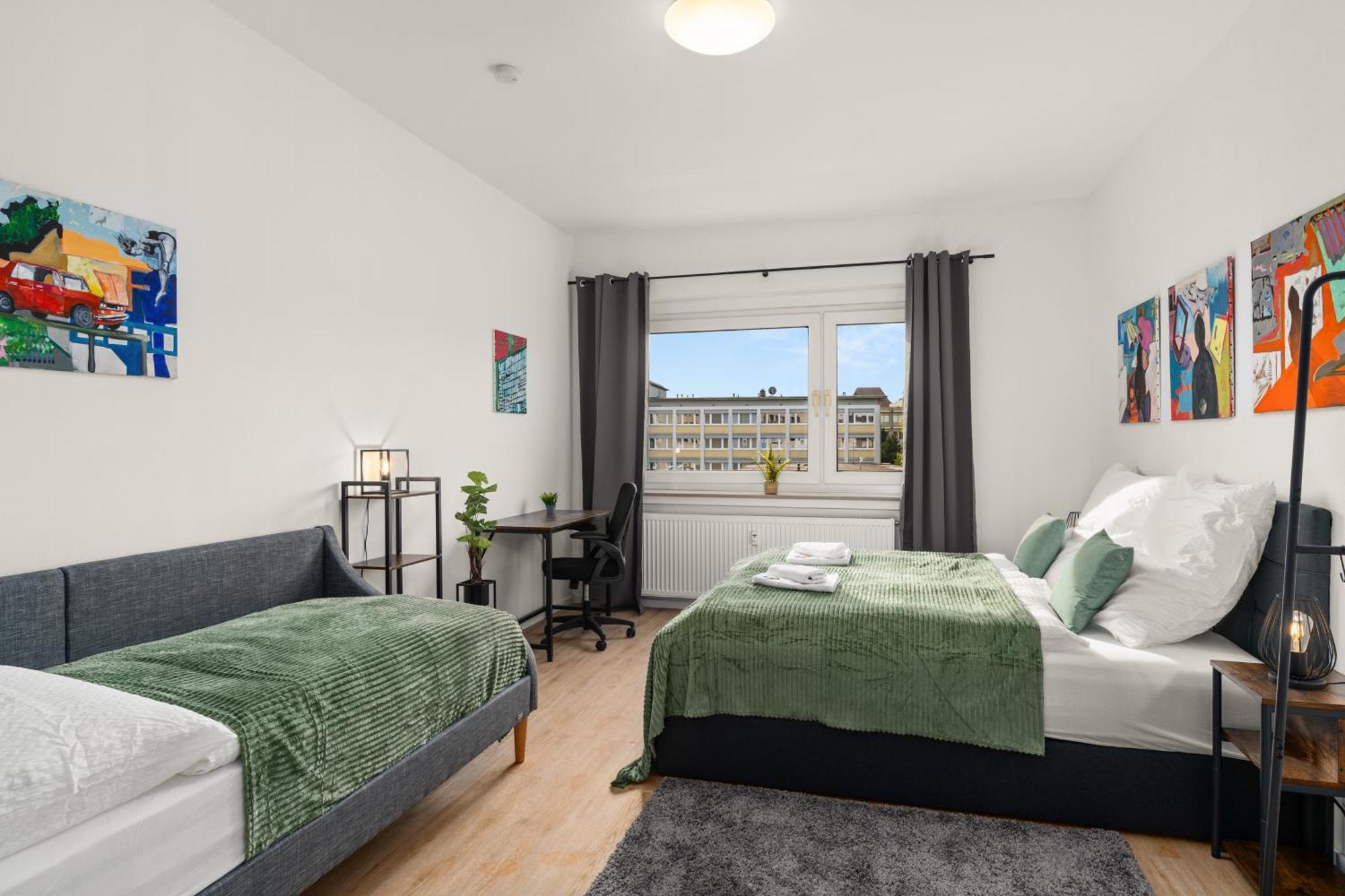 Homely-Apartment Manhattanart, Zentral, Parkplatz, Billard,Ps4, Dart, Balkon Bielefeld Extérieur photo